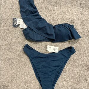 Abercrombie & Fitch Blue Textured Top